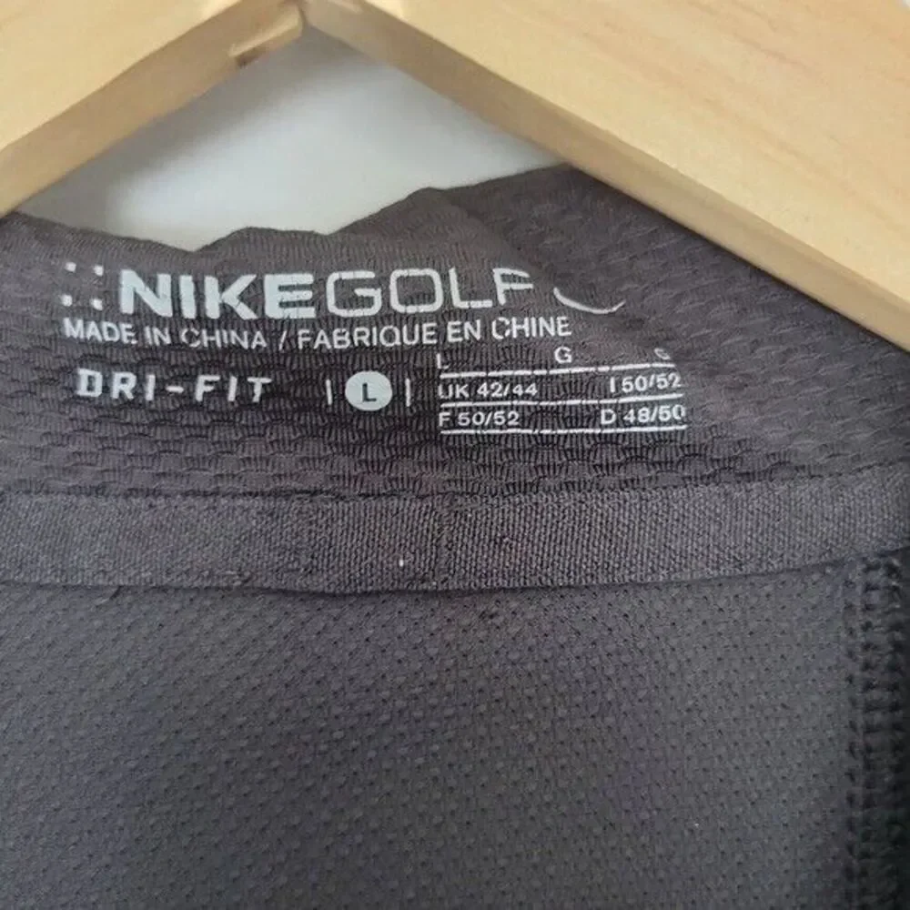 Nike Golf Men's Black Lightweight Dri Fit Polo Large